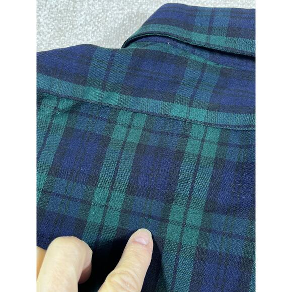 Pendleton Men’s 2x Blue Green 100% Wool Black Watch Tartan Short Sleeve Shirt - Picture 5 of 8